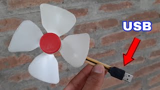 Cómo Hacer Un Ventilador Casero USB Muy fácil [upl. by Clarissa]