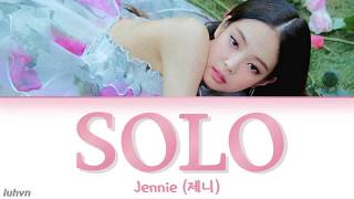 JENNIE 제니  SOLO 솔로’ LYRICS HANROMENG COLOR CODED 가사 [upl. by Mauceri767]