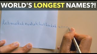 Worlds Longest Names [upl. by Spalla]