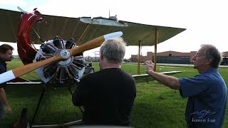 Sopwith Pup  Cowling Incident Flight  Kermit Lands Safely [upl. by Gati]