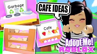 CUSTOM 🍰 Café amp Resturant Furniture Hacks in ADOPT ME ROBLOX Ideas Build [upl. by Bottali596]