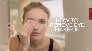 How to remove eye makeup  Clarins [upl. by Nydroj167]