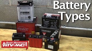 Motorcycle amp ATV Battery Types  Choosing The Right Battery [upl. by Rosena]