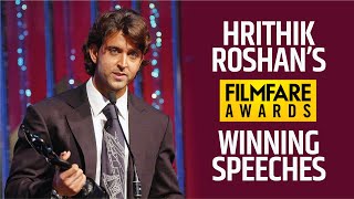 Hrithik Roshan’s Filmfare Award Winning Speeches  Birthday Special  Filmfare Awards [upl. by Hazen102]