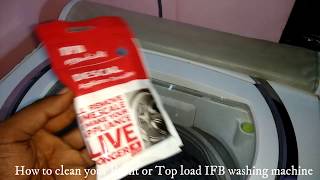 How to clean IFB Top load  washing machine infotaptamil [upl. by Enelak]