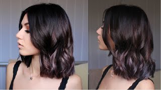 HOW TO Brown Roots to Lavender Hair Dye  Stella [upl. by Tnert]