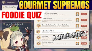 Gourmet Supremos  Pentingnya Makan dengan Baik  World Quest  Genshin Impact [upl. by Kokaras]