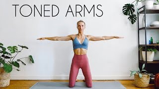 10 MIN TONED ARMS WORKOUT At Home No Equipment [upl. by Acsehcnarf]