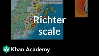 Richter scale  Logarithms  Algebra II  Khan Academy [upl. by Gladstone]