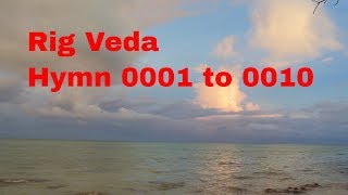 Rig Veda Book 1 Chapter 1 hymn 0001 to 0010 Sanskrit [upl. by Auhsohey603]