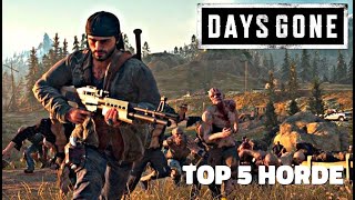 Days Gone  Horde Combat Gameplay Top 5 Horde [upl. by Dulci]