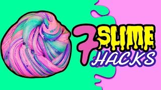 7 MEGA DIY SLIME Hacks  BESTE Schleim Rezepte  Einhorn Slime Fluffy Slime Slime OHNE Kleber DIY [upl. by Ashling]