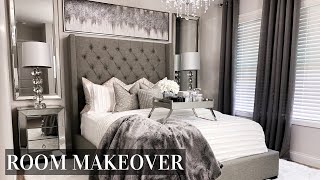 EXTREME Bedroom Makeover  LUXE ON A BUDGET Room Transformation [upl. by Dunn834]