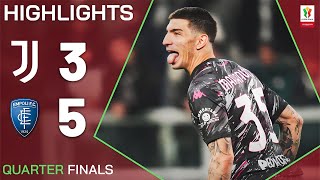 JUVENTUSEMPOLI 35 AP  HIGHLIGHTS  Empoli Into Semifinals  Coppa Italia Frecciarossa 202425 [upl. by Inah]