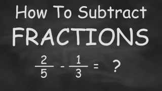 How To Subtract Fractions  Quick and Easy Fractions [upl. by Weatherley]