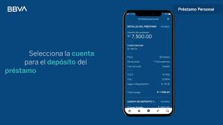 Pide un préstamo  Nuevo App BBVA [upl. by Anibur]