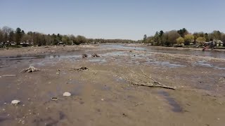 Lake vanishes after Michigan dam fails during record flooding [upl. by Alekal]