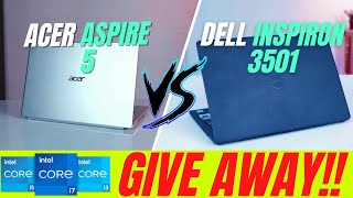 Dell Inspiron 3501 vs Acer Aspire 5  i5 11th gen processor  Laptop under 50000  Giveaway Alert [upl. by Ecidnac]