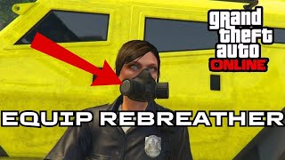 How to Equip Rebreather on GTA V Online 2024 QUICK amp EASY [upl. by Pampuch]