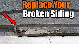 How To Replace Damaged Siding  THE HANDYMAN [upl. by Agatha380]