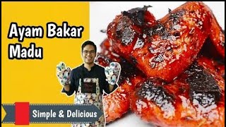 Resepi Ayam Bakar Madu versi Khairulaming  Jom Masak [upl. by Imoan]