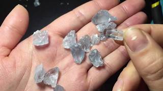 How to Wire Wrap Tiny Crystals  Celestite [upl. by Risa]