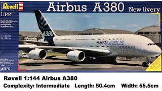 Large Scale Revell 1144 Airbus A380 Kit Review [upl. by Hsetih]