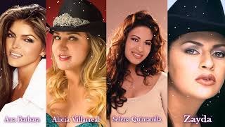 Ana Barbara Alicia villarreal Selena  Zayda Priscila  MUJERES GRUPERAS REINAS GRUPERAS 90 [upl. by Benson]