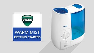 Vicks Warm Mist Humidifier VWM845  Getting Started [upl. by Aled]