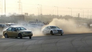 Desert Drifters Illegal Street Drifting in Saudi Arabia Takeover [upl. by Lotsirhc]