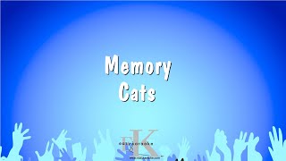 Memory  Cats Karaoke Version [upl. by Eniarol]