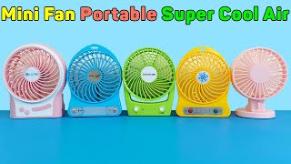 Mini Fan  Portable Multifunctional Rechargeable USB Super Cool Air  Unboxing And Review [upl. by Juley]