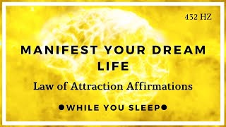 Manifest While You Sleep  LAW OF ATTRACTION Affirmations [upl. by Nikal254]