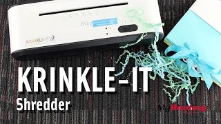 KrinkleIt Shredder  Create your Own Decorative Crinkle Paper [upl. by Frederic854]