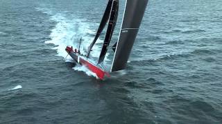 100ft record breaking yacht Comanche on a test sail [upl. by Asset]