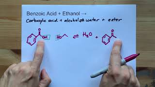 Benzoic Acid  Ethanol   Ethyl Benzoate  Water [upl. by Ddarb]