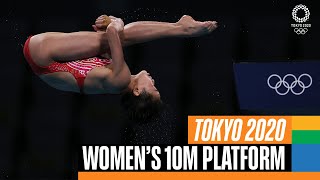 Womens 10m platform diving final  Tokyo Replays [upl. by Rawden446]