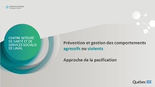 Prévention et gestion des comportements agressifs ou violents [upl. by Akitnahs825]