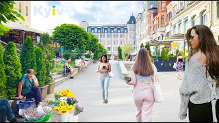 Kyiv Ukraine 🇺🇦 4K Walking Tour Kiev Україна City Center [upl. by Kaspar]