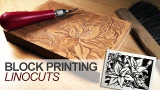 Block Printing  Linocuts [upl. by Yrogerg]