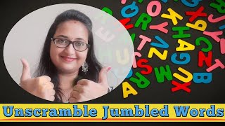 Learn Unscramble Words  How To Unscramble The Jumbled Words [upl. by Na593]