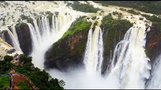 Jog Falls  2019  Aerial Film  Karnataka One State Many Worlds [upl. by Asek]