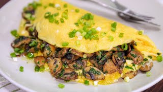 How to make a PERFECT Mushroom Omelette [upl. by Yllitnahc]