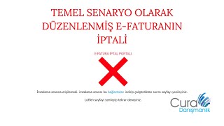 Temel Fatura İptal İşlemi EFatura İptal Portalı Detaylı Anlatım [upl. by Hoeve]