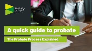 What is Probate The Probate Process Explained [upl. by Oswell]