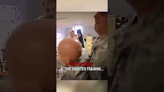 Military base active shooter scenario training‼️🤯 military army combat war [upl. by Elleina]