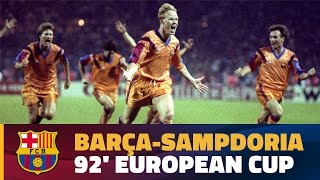 💥🏆 FIRST CHAMPIONS LEAGUE Barça 10 Sampdoria  EXTENDED HIGHLIGHTS [upl. by Rior]