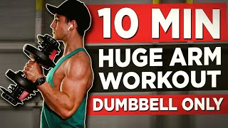 15 MINUTE ARM WORKOUT DUMBBELLS ONLY [upl. by Haim38]