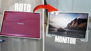 CONVIERTE la PANTALLA de tu PORTÁTIL viejo o roto en un MONITOR [upl. by Inamik761]