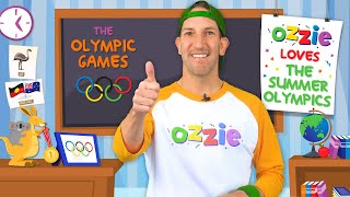 Learn About The Olympics With Ozzie  Educational Video For Kids About The Summer Games amp Olympians [upl. by Nulubez]